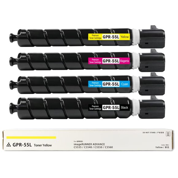 Cartucho de tóner YCDYHC GPR55 paquete de 4 (Negro/Cian/Magenta/Amarillo)