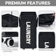 thumbnail image 4 of Cesto de ropa Goodpick con ruedas, 75 L, lona negra, 4 of 8