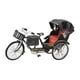 thumbnail image 4 of Modelo De Rickshaw De Aleación, Decoración Del Hogar Para Niños, Niñas, Adultos, Coleccionistas, Negro, Tres Ruedas, 4 of 5