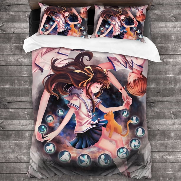 Fruits Basket All Season Bedding Set Bed Set Aldult Kid Bedroom Duvetcover Sets
