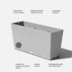 thumbnail image 3 of Macetero Veradek 50 cm × 30 cm × 100 cm – Amplio para Exterior, 3 of 9
