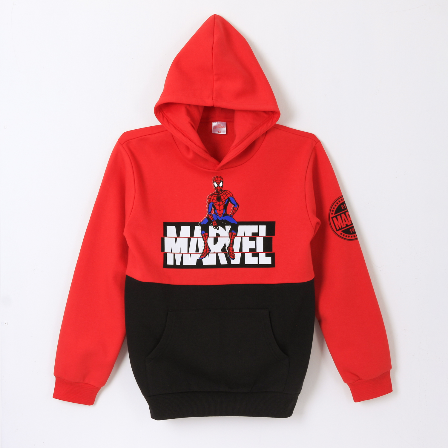Polerón Niño Hoodie Spiderman Logo Rojo Marvel