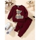 thumbnail image 5 of Get Your Little Ones Cozy and Cute with Our 2-Piece Toddler Baby Bear Embroidery Sweatshirt and Splicing Pant Set - Perfect for Casual Wear!, 5 of 5