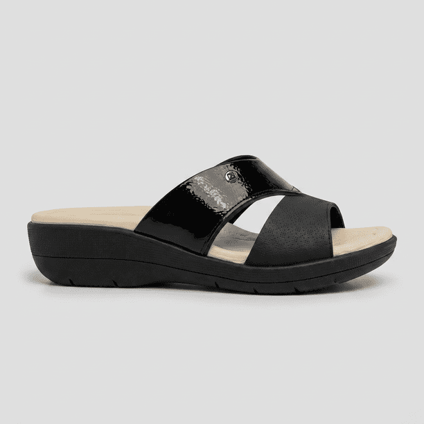 Sandalia Mujer Negro Fascitis 54 Piccadilly
