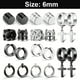thumbnail image 4 of 10 pares de pendientes magnéticos de acero inoxidable con circonitas, sin perforaciones, para hombre. Material duradero., 4 of 5