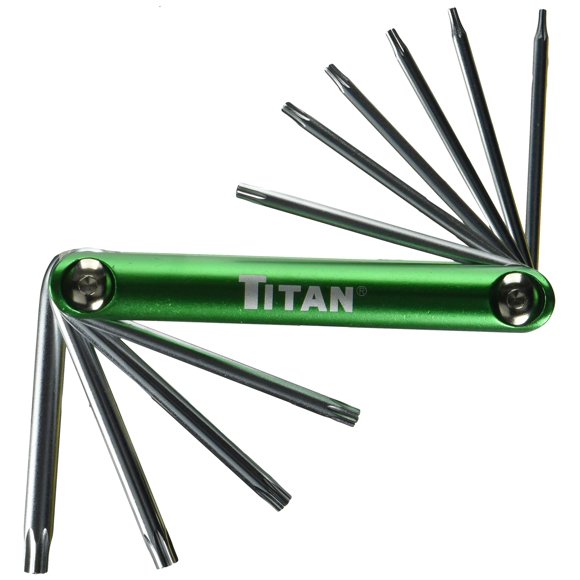 Juego de llaves Star a prueba de manipulaciones Titan 12710 T-6 a T-30