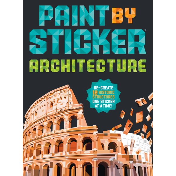 Libro Workman Publishing Pintar con Stickers Arquitectura