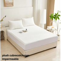 Mundo Shopping - Cubrecolchon Plush Impermeable 2 Plazas