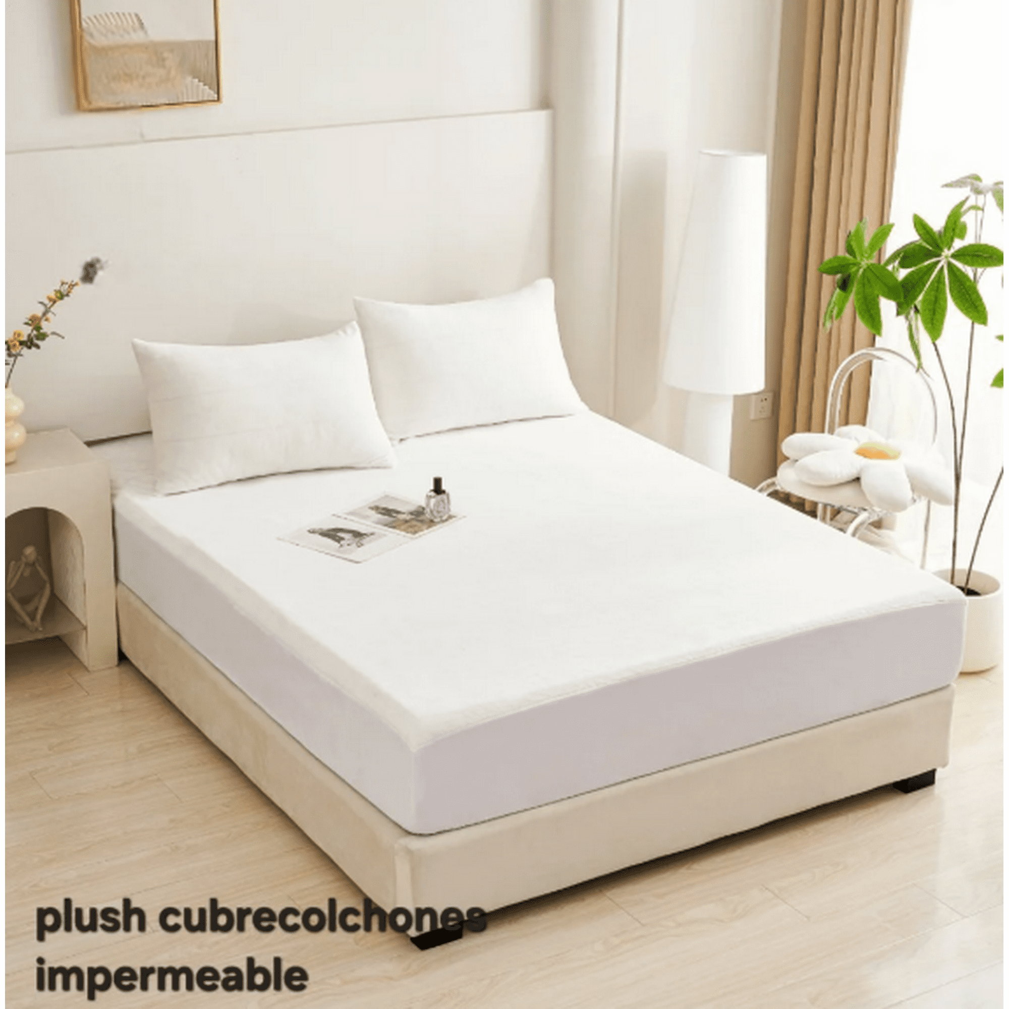 Mundo Shopping - Cubrecolchon Plush Impermeable 2 Plazas