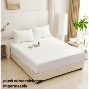 Mundo Shopping - Cubrecolchon Plush Impermeable 2 Plazas