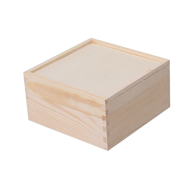 Caja De Almacenamiento De Madera, Caja Rústica Para Dulces De Boda, Pasatiempos Artísticos, Tarjetas De Amantes DIY, 15x15x8cm