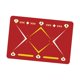 thumbnail image 1 of Tapete De Entrenamiento Para Pasos De Fútbol, Suministros, Accesorios De Fútbol, Tapete Para Puerta De Fútbol, Rojo Y Amarillo, 1 of 5