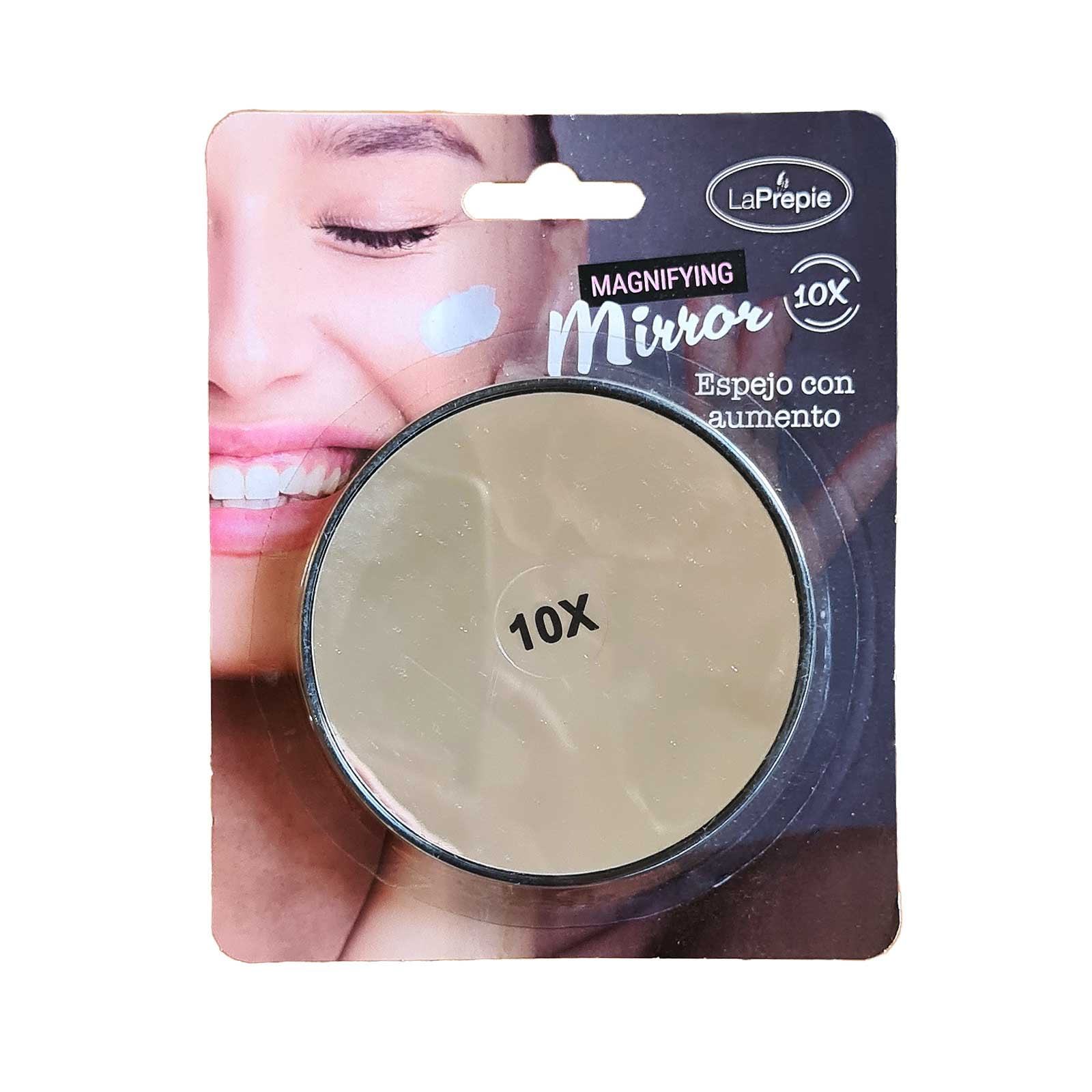 Espejo Con Aumento X10 Portatil La Prepie