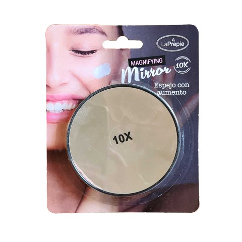 Espejo Con Aumento X10 Portatil La Prepie