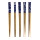 thumbnail image 1 of Palillos JapanBargain 3649 de bambú, reutilizables, 23 cm, 5 pares, 1 of 6