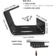 thumbnail image 3 of Juego de 2 unidades PAMO de gestión de cables para colocar debajo del escritorio con bridas, 3 of 7