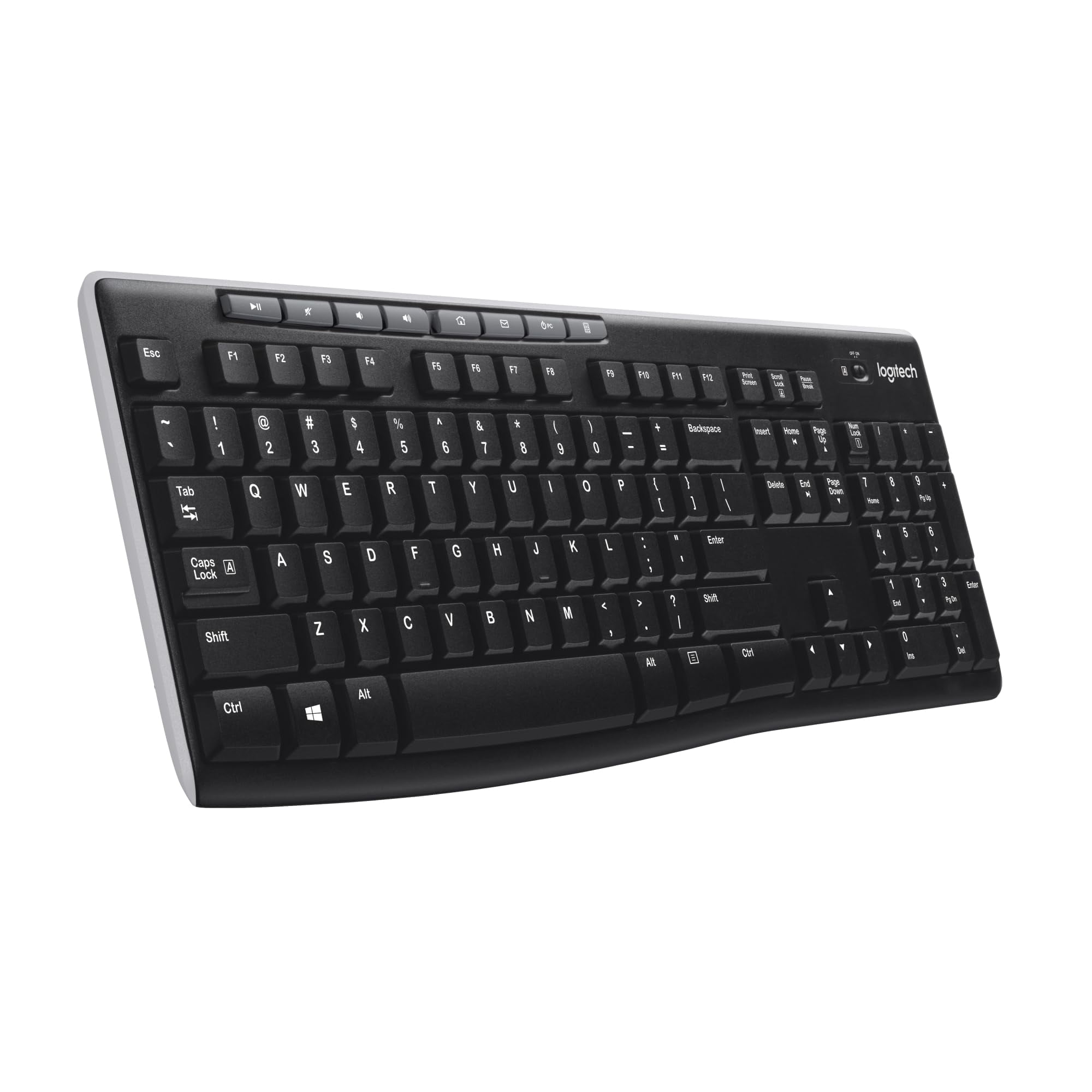 Teclado Inalámbrico Logitech K270 Para Windows, Tamaño Completo