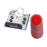 Magideal - Soporte De Corte De Biselado De Azulejos De 45 Degree, Acero Inoxidable Para Amoladora Tipo 100, Accesorio De Herramienta Útil De Fácil Instalación 10 Hojas De Sierra