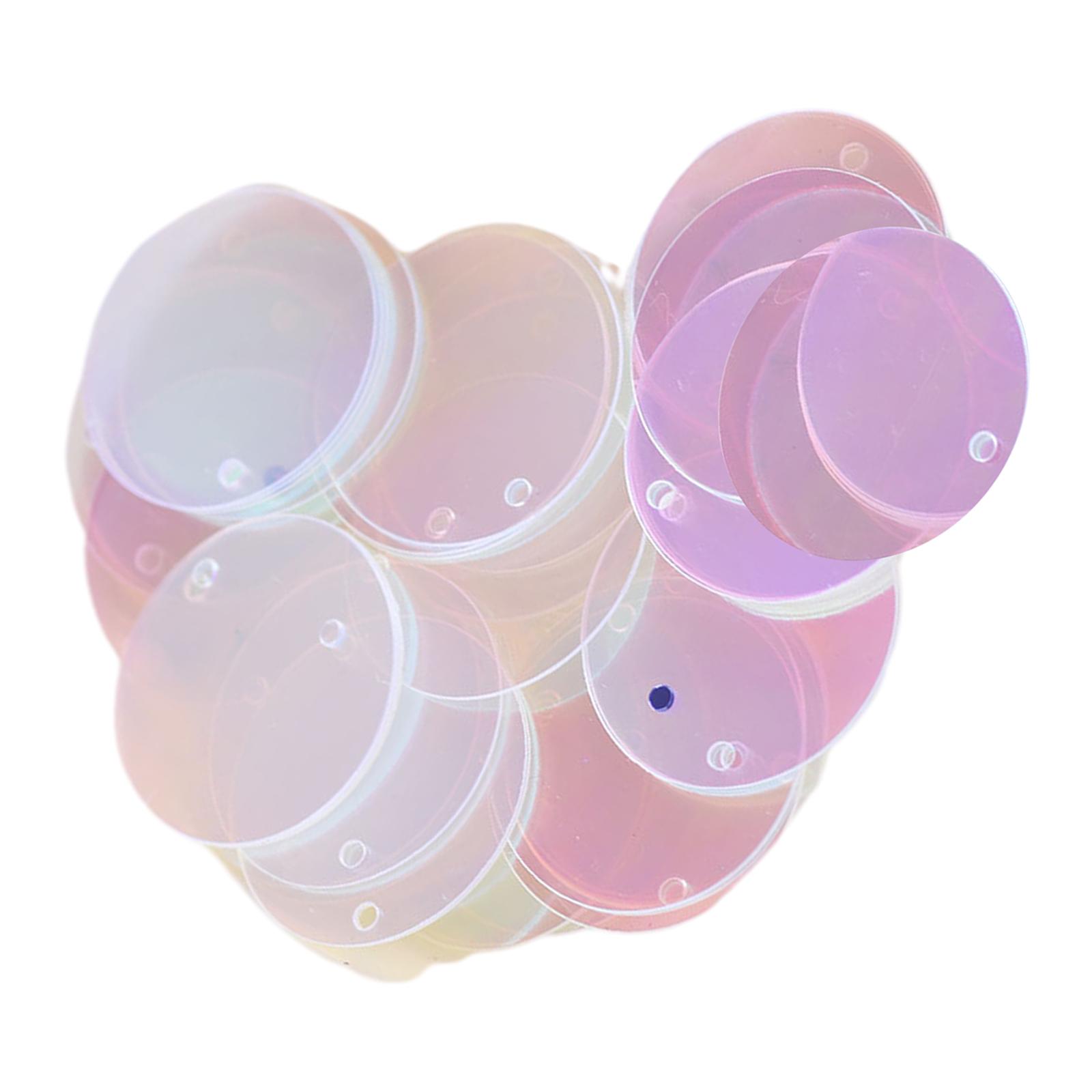 Bothyi - 85X 20Mm Lentejuelas Sueltas Redondas Planas Decoración Diy Para Tejer Manualidades Apliques Blanco