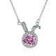 thumbnail image 1 of Collares con Colgante de Moissanita de 1 Uds para Mujer, Collares de Diamante con Forma de Conejo Color D VVS1 Amarillo/azul/rosa, Regalos de Joyería de Plata Esterlina 925 para Mujer con Certificado, 1 of 9