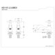 thumbnail image 4 of Grifo para lavabo Kingston Brass Essex, níquel cepillado, 4 of 4