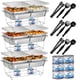 thumbnail image 1 of Juego de platos desechables para bufet Maxygift, 33 unidades, con sartenes, 1 of 8