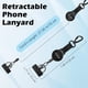 thumbnail image 4 of Línea de acero retráctil antirrobo para teléfono Tether MoKo, negra, 4 of 7