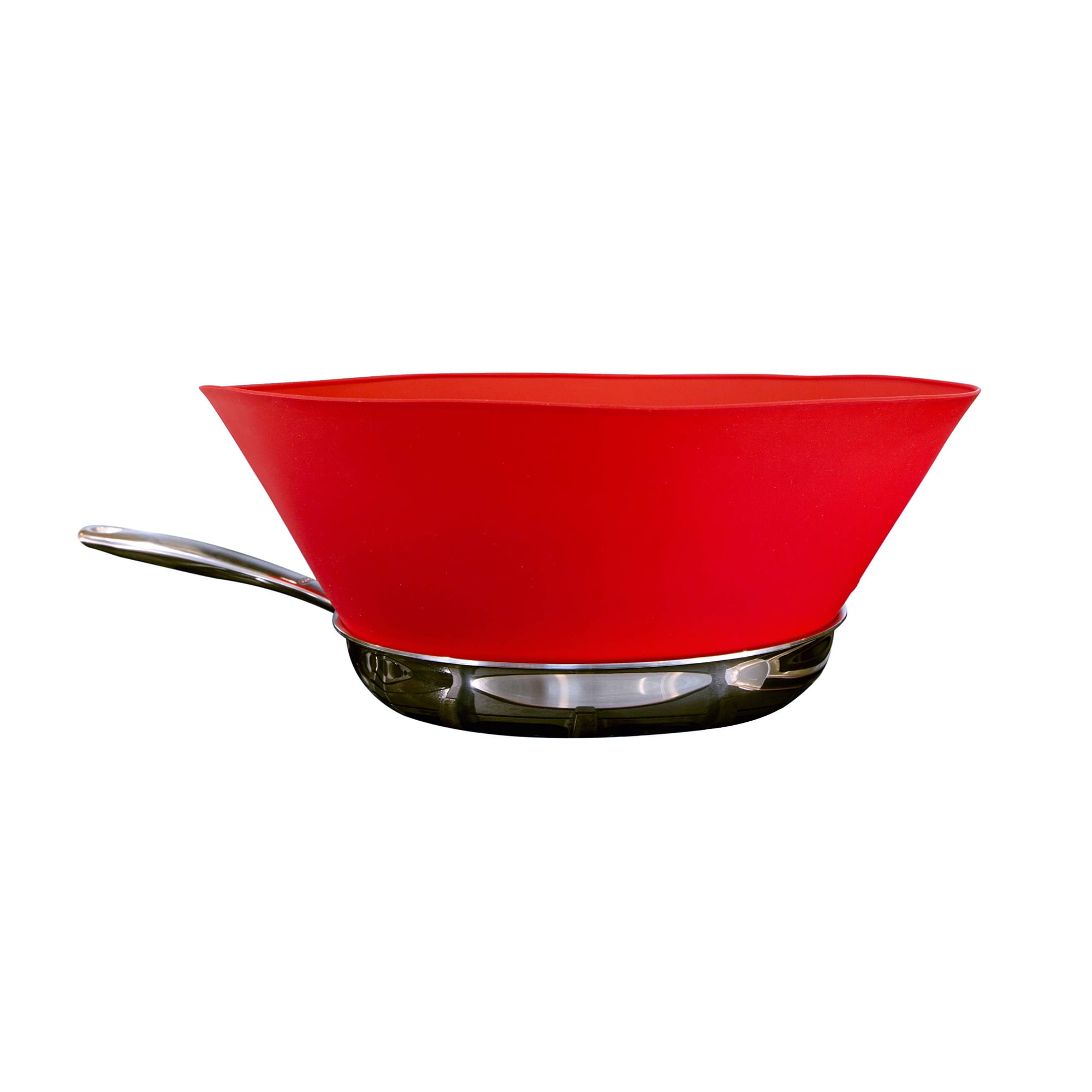 Protector ضد Salpicaduras Frywall 10 Mediano, Rojo, Silicona