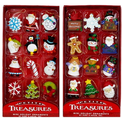 Set De Adornos Kurt Adler Petite Treasures, 12 Piezas, X2