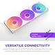 thumbnail image 3 of Ventilador NZXT F360 RGB Core 360 mm SingleFrame Blanco PWM, 3 of 3