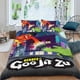 thumbnail image 2 of Héroes de Goo Jit Zu Conjunto de sábanas temático, trío de piezas, cómodo y amigable con la piel, diseño único, regalo de decoración para el hogar para familiares, amigos y fans,140cm *210cm, 2 of 6