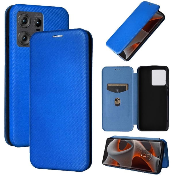 Funda Flip para FOXDOCK Motorola Moto Edge 50 Pro - Funda magnética de negocios, funda protectora delgada