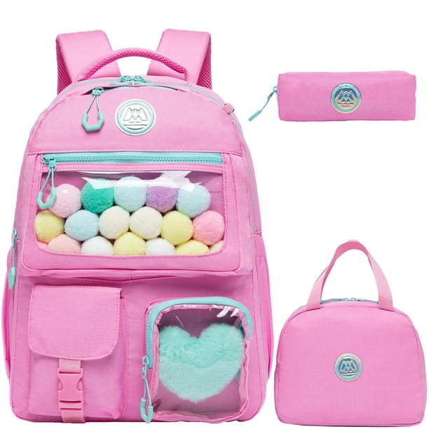 Meetbelify Backpack for Girls School Bag Aesthetic Backpack for Elementary Student Teen Girls