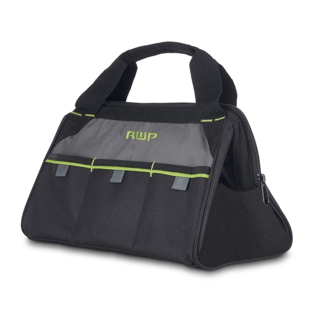 Bolsa de herramientas AWP de 33 cm con diseño de mango en forma de vértice, resistente al agua
