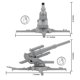 thumbnail image 2 of Toy BMC Classic de la Segunda Guerra Mundial, artillería alemana de 88 mm, 2 unidades, para hombres del ejército, 2 of 6
