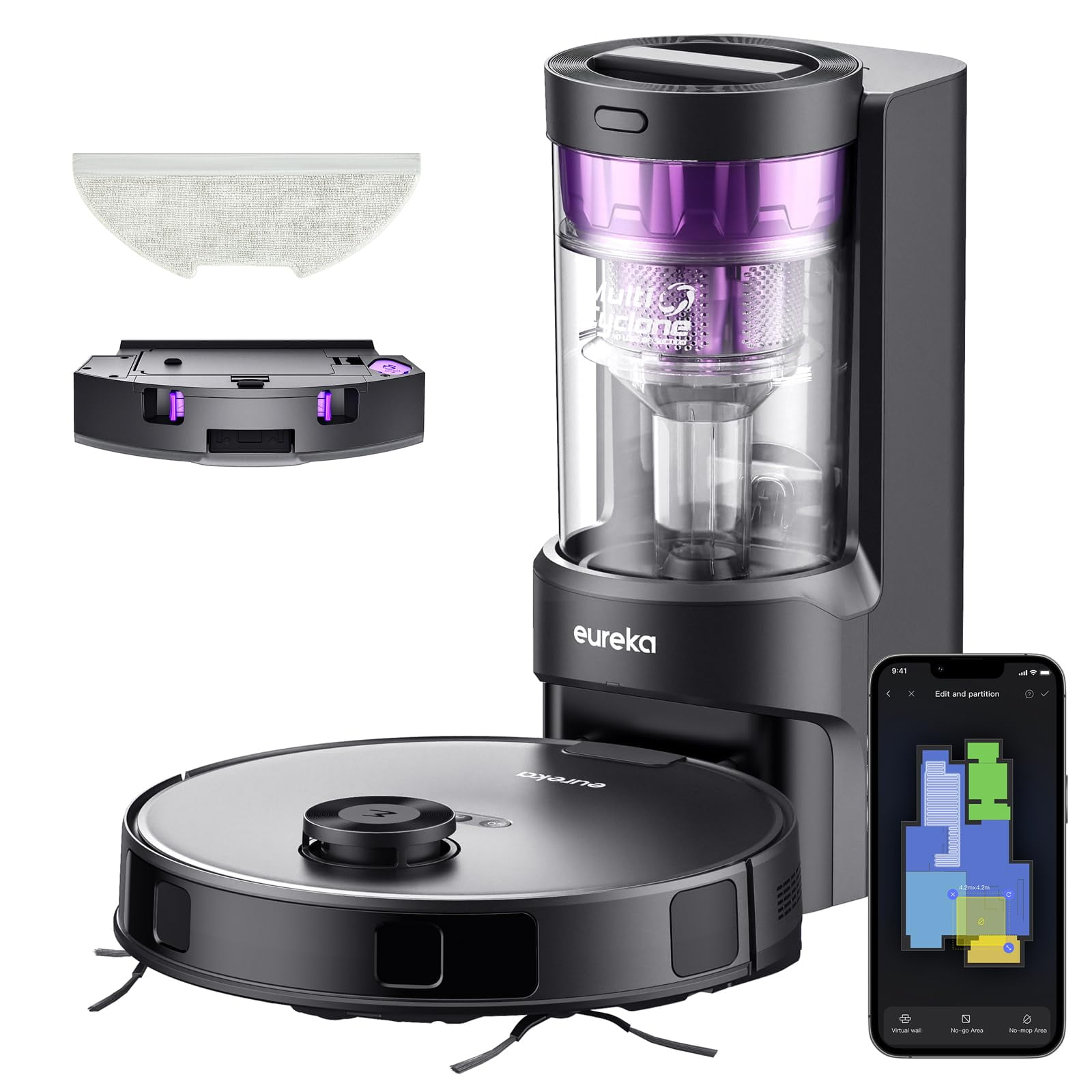 Robot Aspirador Eureka Ner E10s Bk Bagless 10l