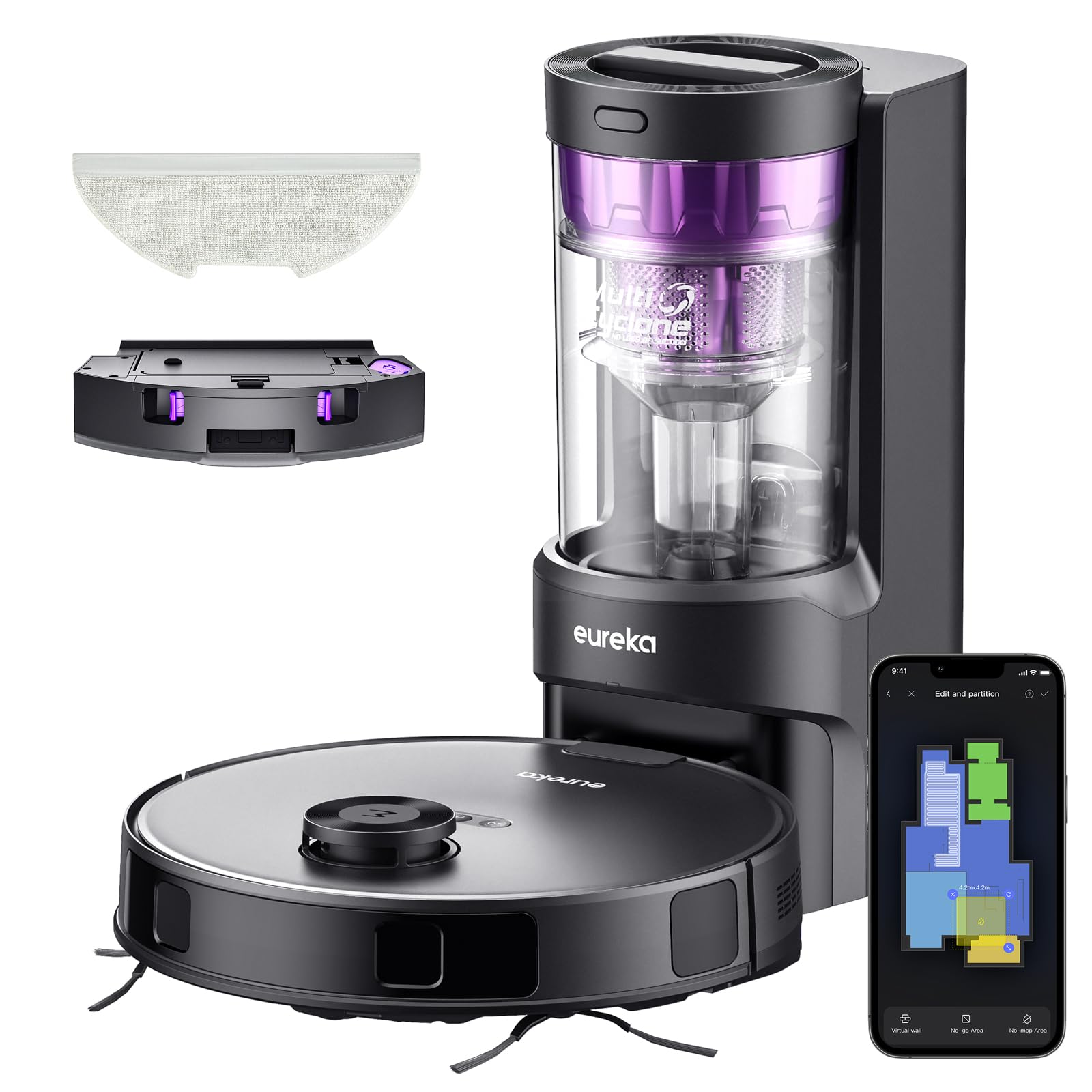 Robot Aspirador Eureka Ner E10S Bk Bagless 10L