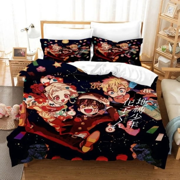 Toilet-bound Hanako-kun Bedding Set Japanese Duvet Cover Set Full Size Boys Teens Duvet Cover Bed Sheets