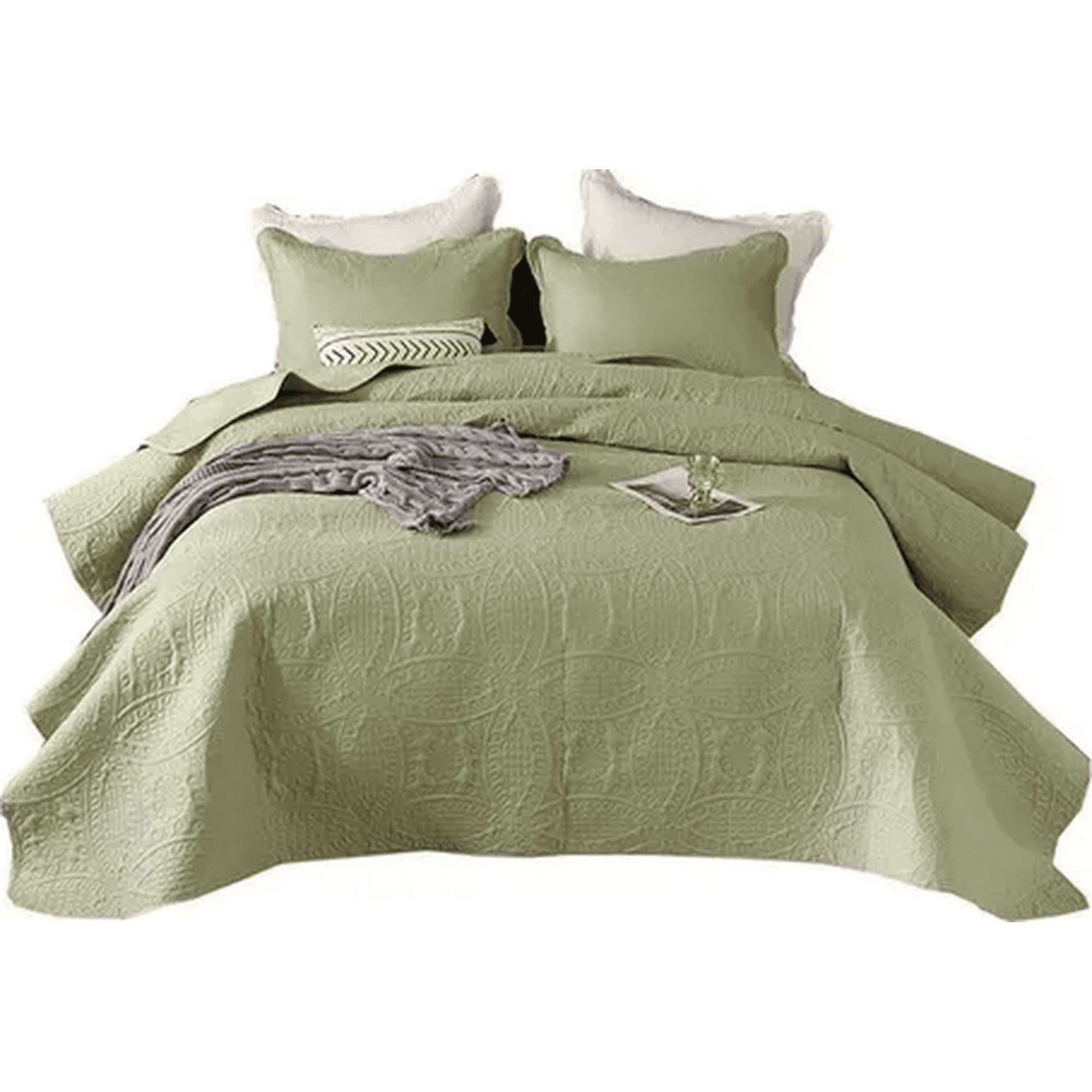 Genérico - Cobertor Verano King Unicolor Verde Rey