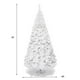 thumbnail image 3 of Árbol de Navidad Goplus artificial blanco de 2,1 m con patas de metal, 3 of 3