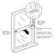 thumbnail image 3 of Ventana corredera vertical de vinilo Prime-Line F2598, 3 of 3