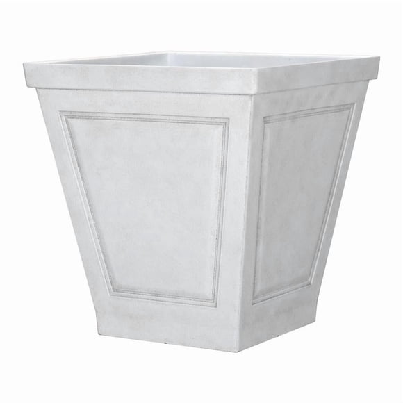 Maceta L&G Solutions New England (poliresina, 42,42 cm de alto), color blanco
