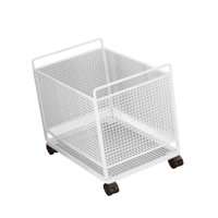 Bothyi - Cesta De Lavandería Con Ruedas Para Sala De Estar, Entrada Y Baño, Color Blanco