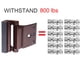 thumbnail image 3 of Cerradura de refuerzo de puerta TOYFUL, 800 libras, para seguridad doméstica, paquete de 2, 3 of 7