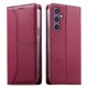 thumbnail image 4 of Funda tipo cartera con bloqueo RFID para Samsung Galaxy S25 Plus cubierta magnética de cuero con tapa y soporte Rojo, 4 of 6