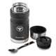 thumbnail image 3 of Termo Comida BossCamp 750 ml Negro Acero Inox Bolso Cuchara, 3 of 8