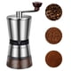 thumbnail image 1 of Molina de café manual de precisión de gran capacidad para uso doméstico, ajuste de rugosidad ajustable de 8, molino de granos de café de acero inoxidable de mano para acampar de viaje, fácil, 1 of 3