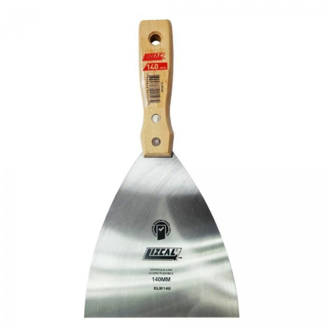 Lizcal - Espátula Metal Lisa 140mm