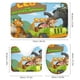 thumbnail image 3 of Leo Guardabosques De La Vida Salvaje theme 4 piece Shower Curtain Set With Rugs Waterproof Bathroom Decor Set Includes Bath Mat U shaped Rug Toilet Lid Cover And Curtain With Hooks, 3 of 6