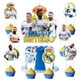 thumbnail image 1 of Set de decoración de tartas con diseño de fútbol madrileño, 25 unidades, con adorno para tartas, 1 of 5